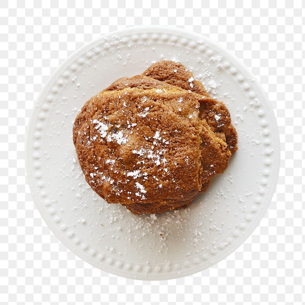 Fresh baked biscuit png, transparent background