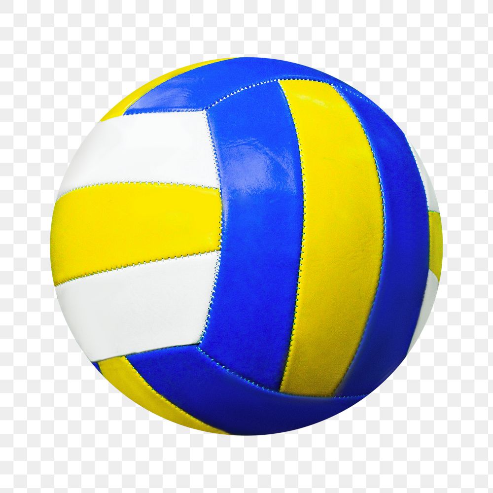 Volleyball sport equipment png, transparent background