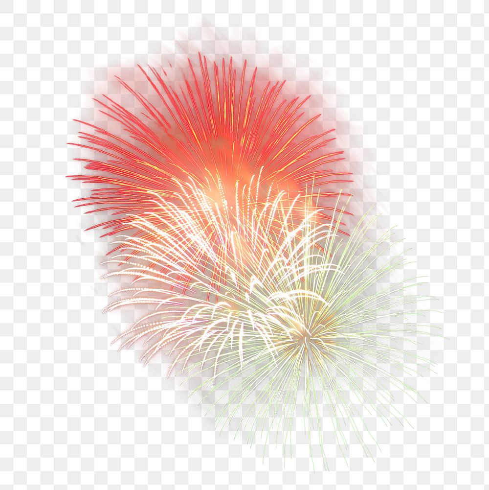 Colorful firework celebration png, transparent background