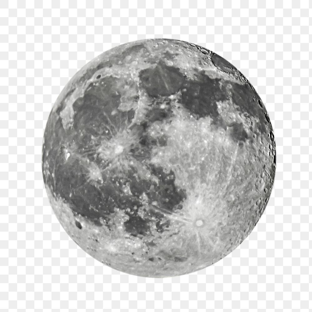 The Moon png, transparent background