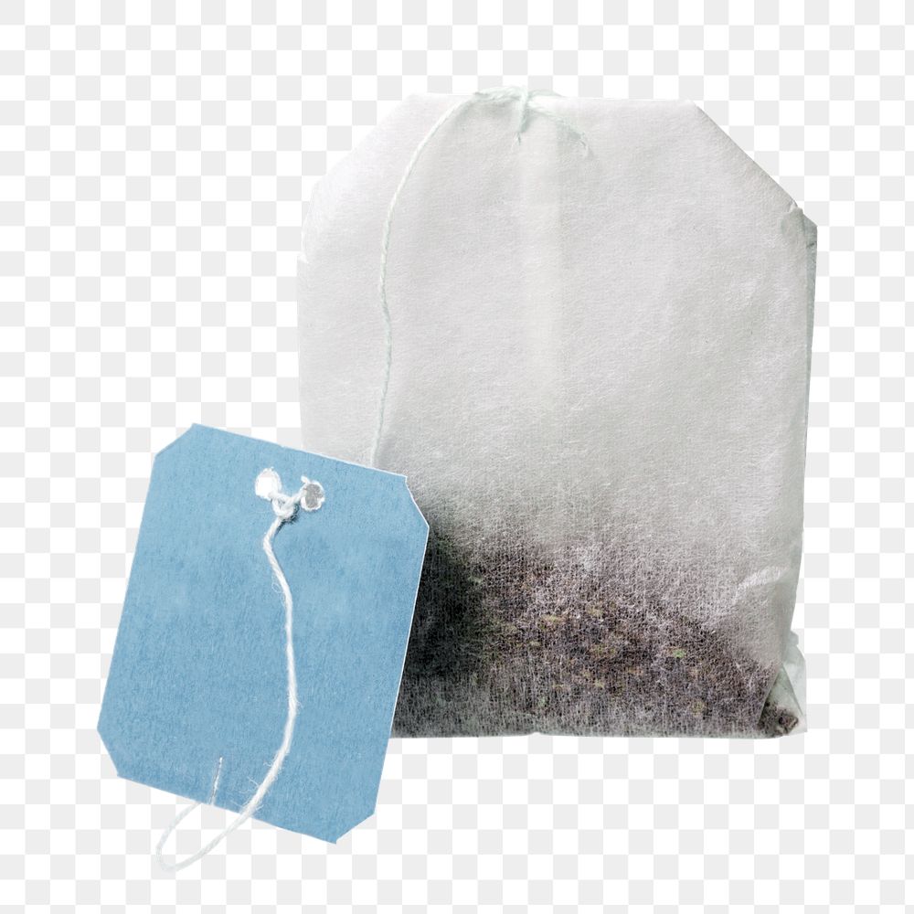 Tea bag png sticker, transparent background