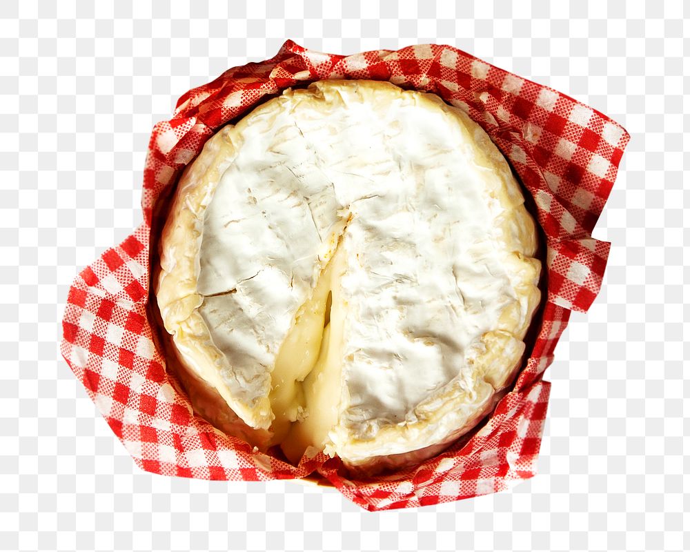 Camembert cheese png sticker, transparent background