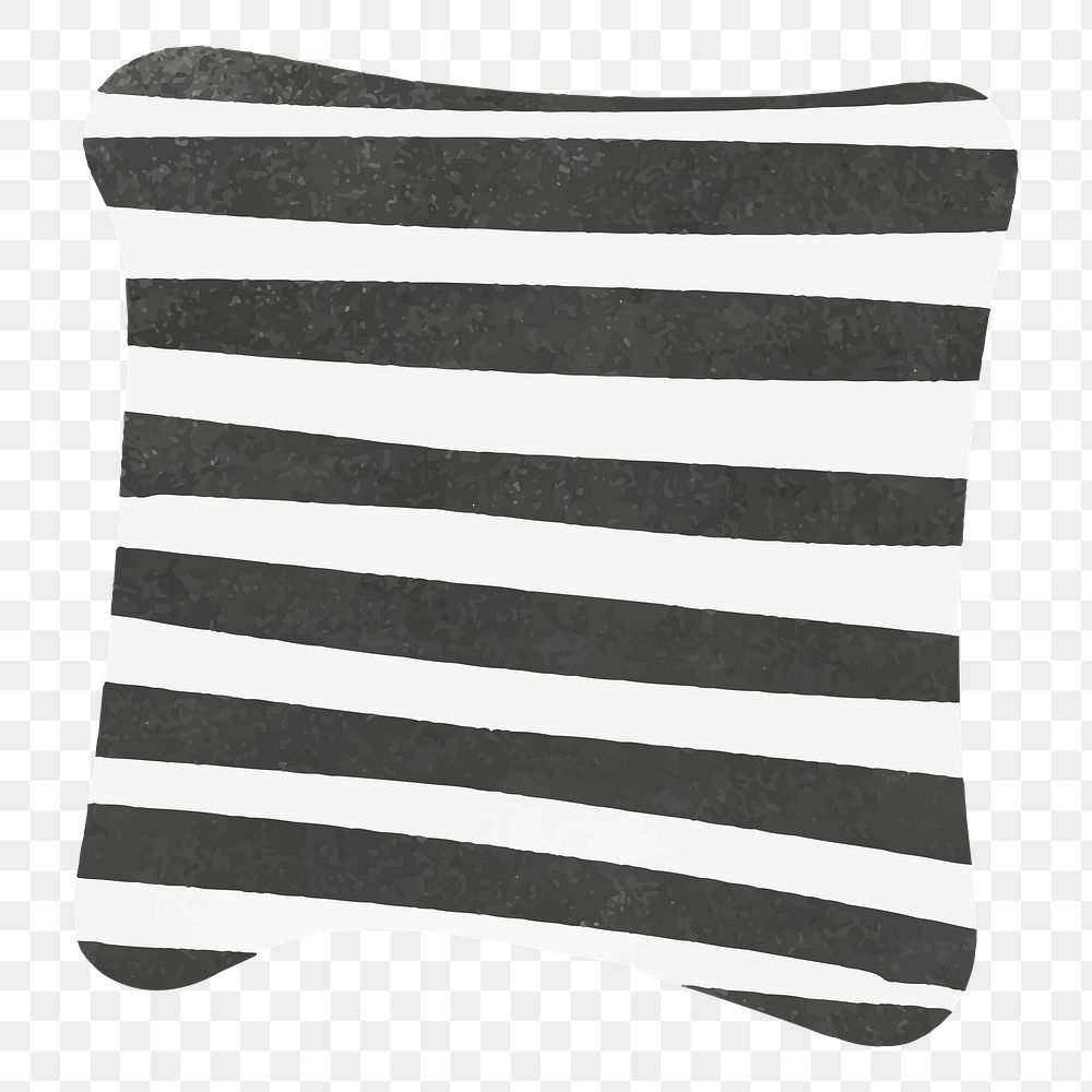 Zebra cushion png sticker, transparent background