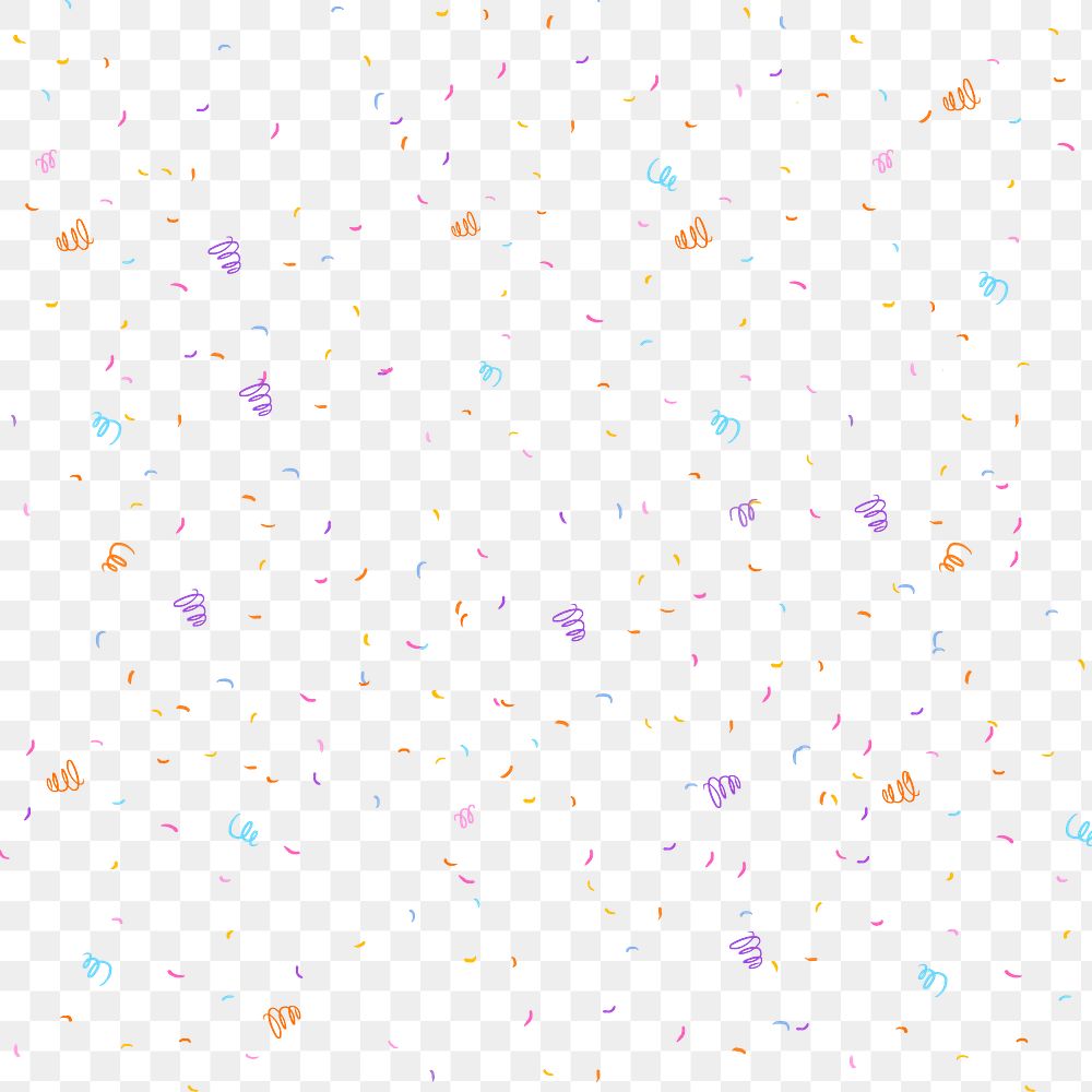 Party confetti png overlay, transparent background
