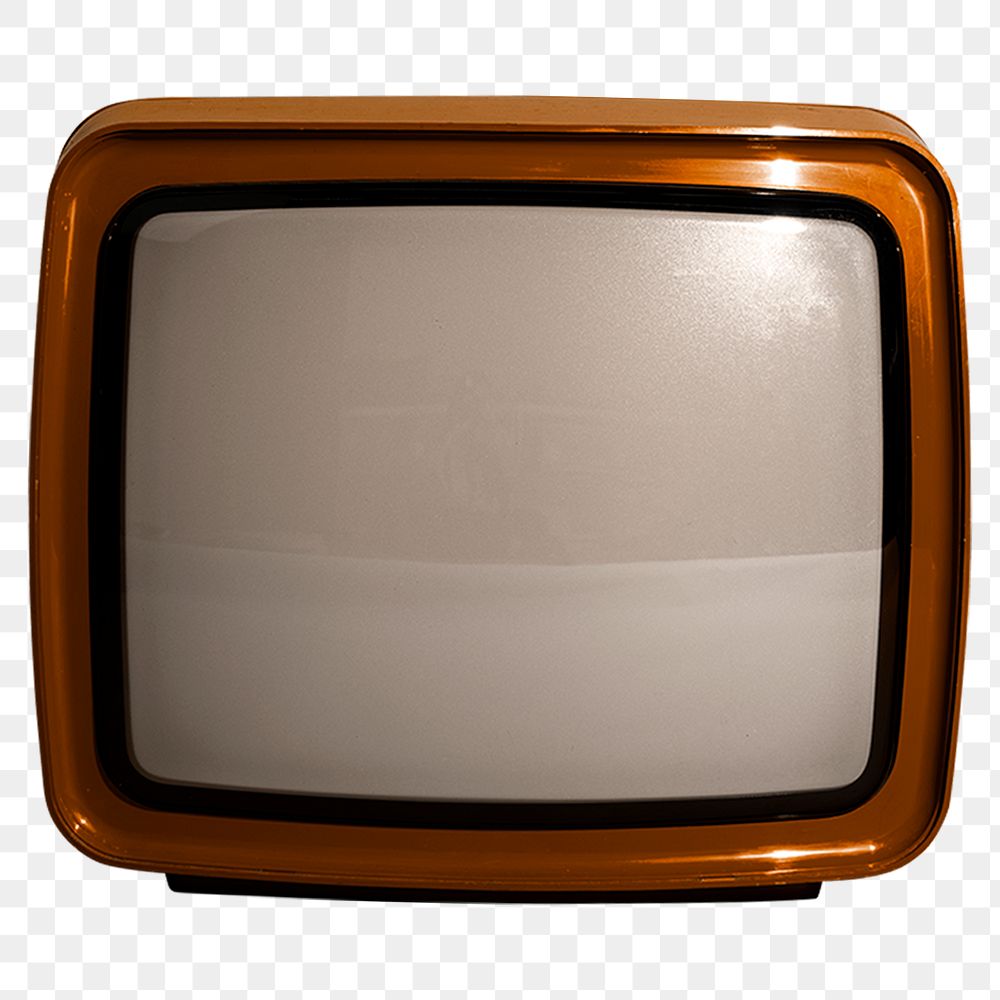 Retro television  png cut out on transparent background 