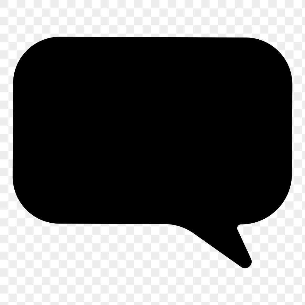 Speech bubble png frame, transparent background