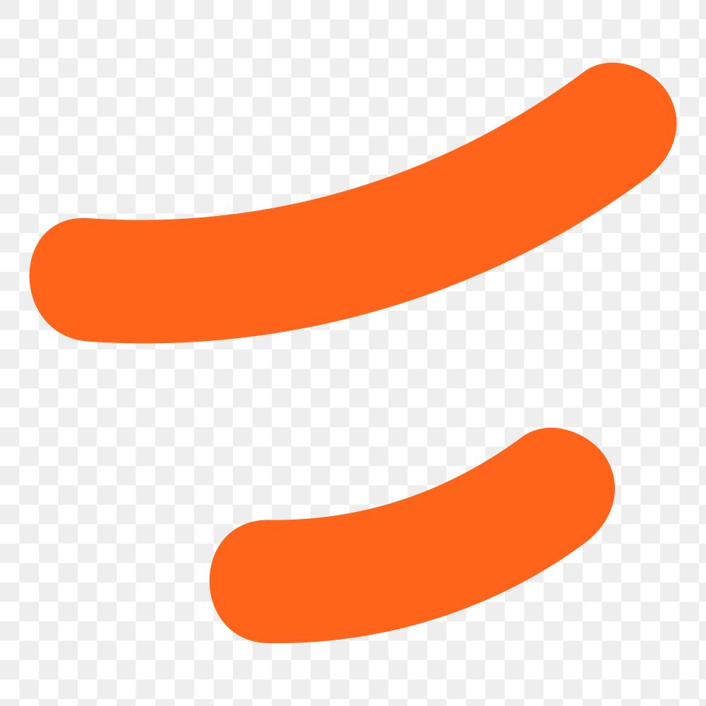 Orange lines png, transparent background