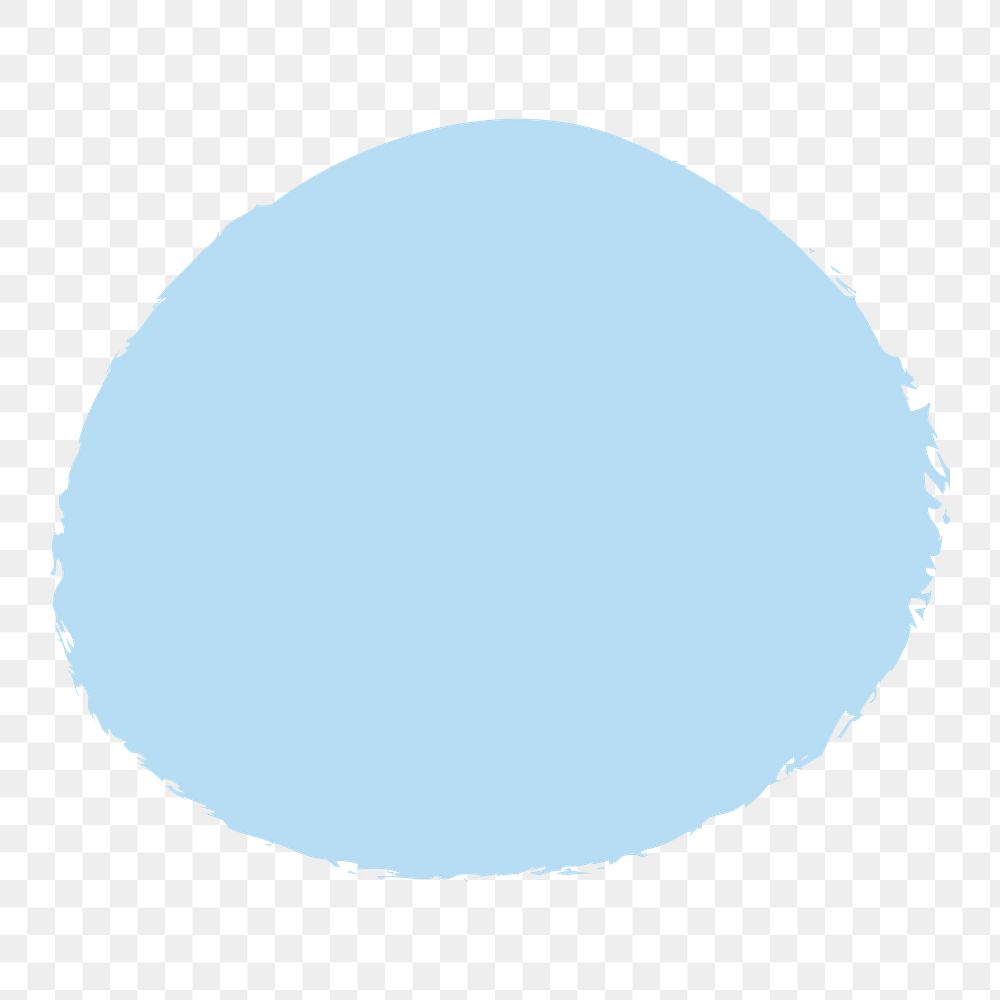 Blue circle shape png, transparent background