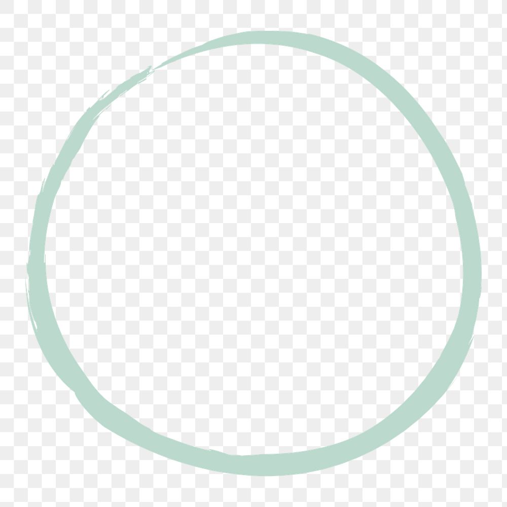 Green circle shape png, transparent background