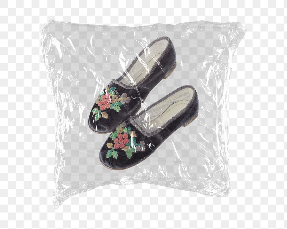 Baby shoes png sticker, plastic wrap transparent background. Remixed by rawpixel.