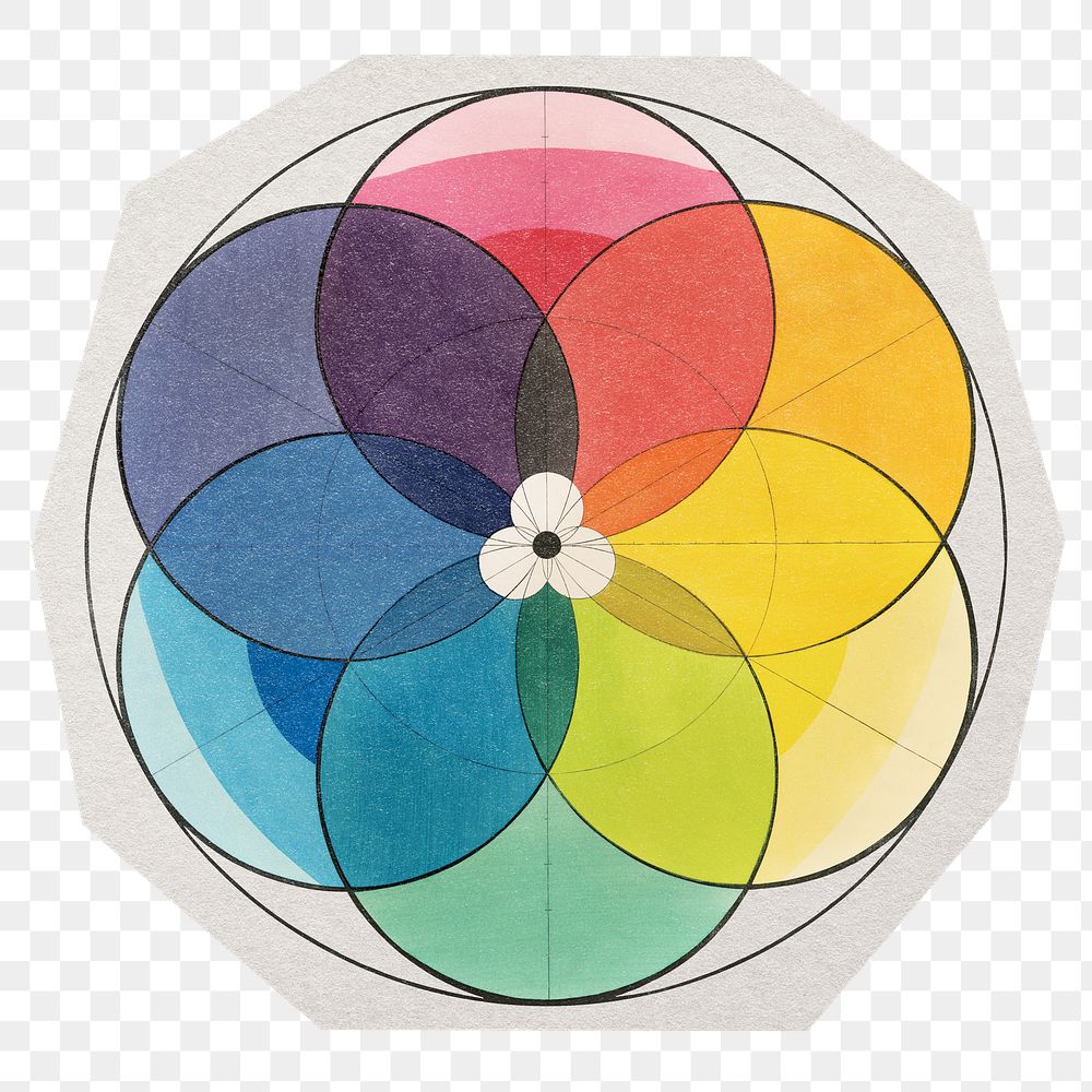Png Chromatic scale of colors sticker, transparent background, remixed by rawpixel.