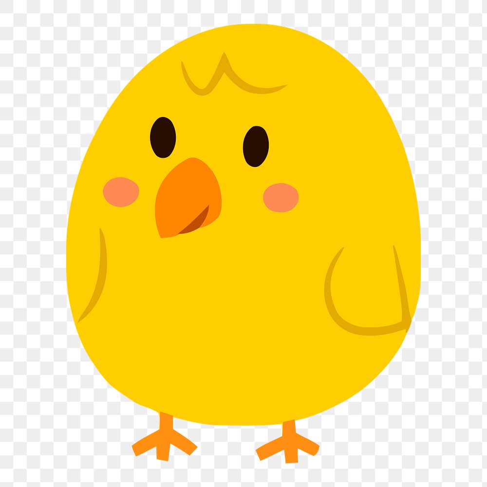 Chicks  png clipart illustration, transparent background. Free public domain CC0 image.