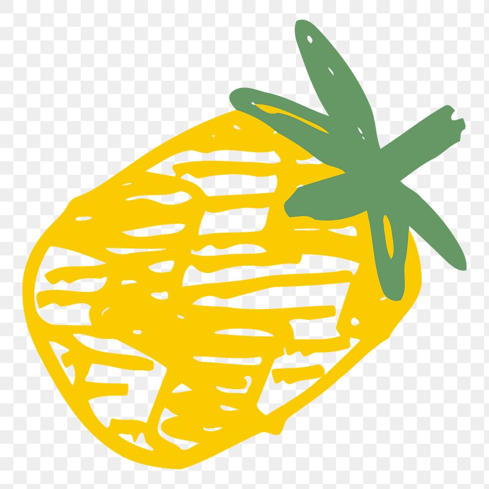 Pineapple png illustration, transparent background. Free public domain CC0 image.