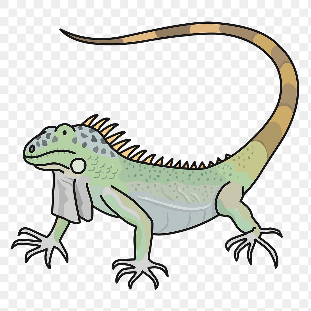 Eguana png illustration, transparent background. Free public domain CC0 image.