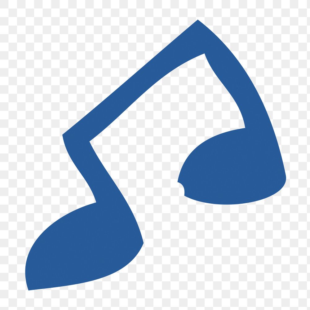 Music note png illustration, transparent background. Free public domain CC0 image.