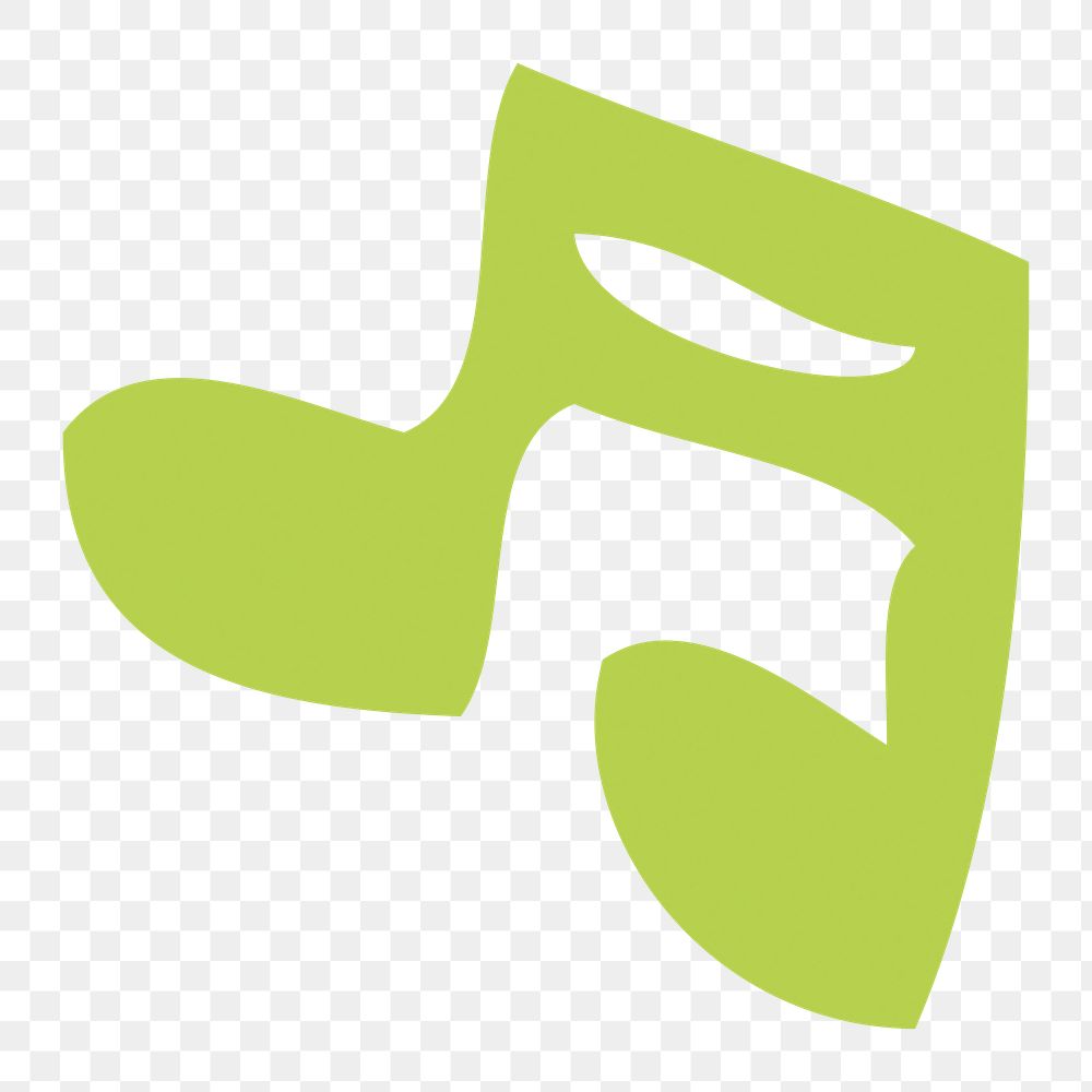 Music note png illustration, transparent background. Free public domain CC0 image.