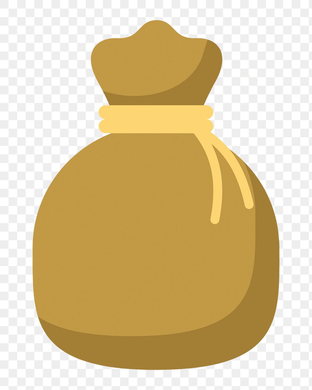 Money bag png illustration, transparent background. Free public domain CC0 image.