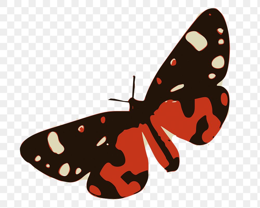 Butterfly png illustration, transparent background. Free public domain CC0 image.