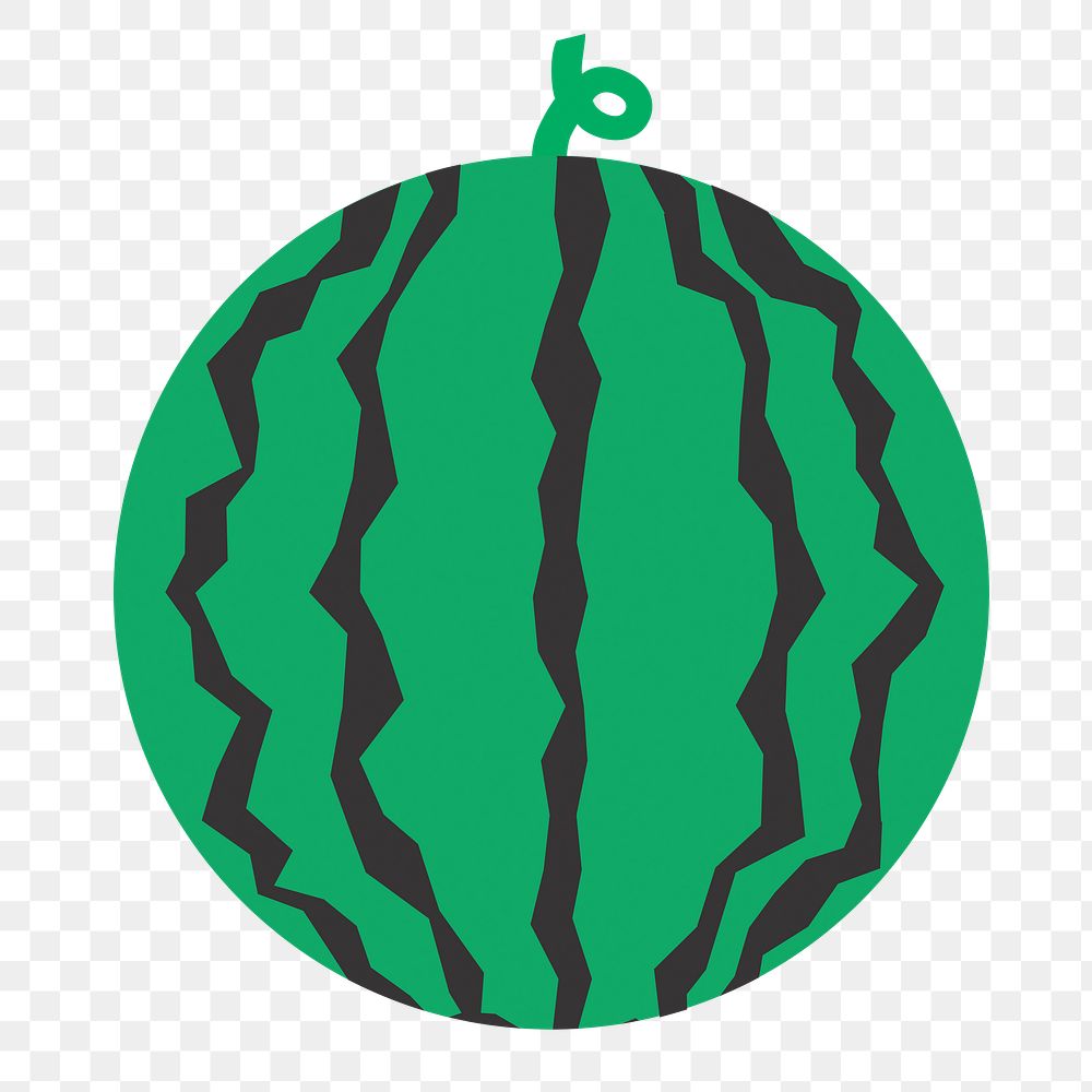 Watermelon fruit png sticker, transparent background. Free public domain CC0 image.