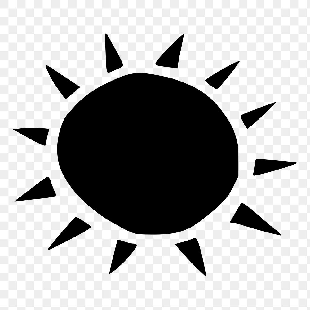 Sun png sticker, transparent background. Free public domain CC0 image.