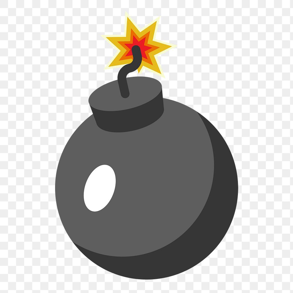 Bomb png sticker, transparent background. Free public domain CC0 image.