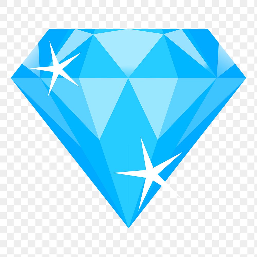 Diamond png sticker, transparent background. Free public domain CC0 image.