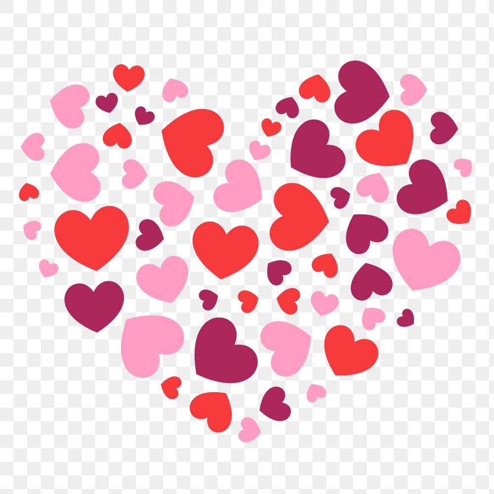Heart png sticker, transparent background.