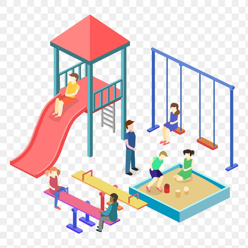Play ground png sticker, transparent background. Free public domain CC0 image.