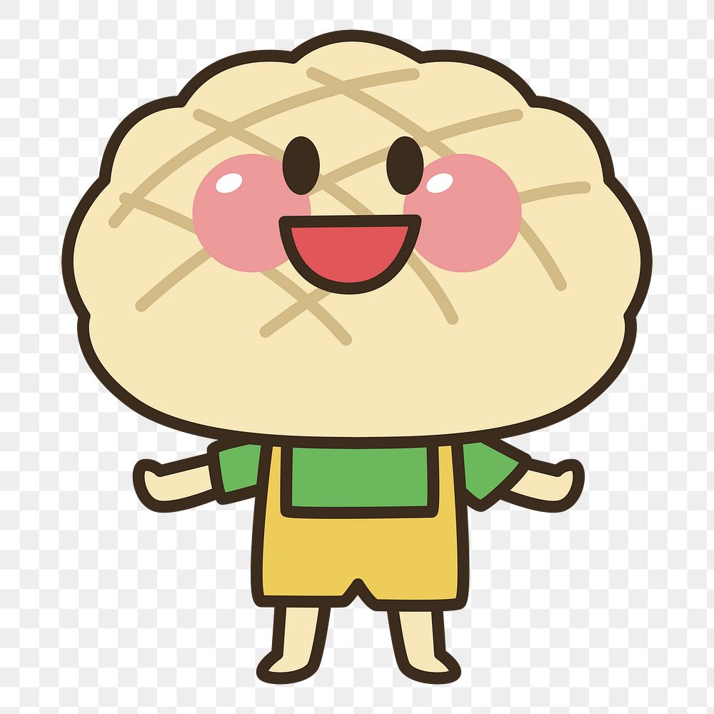 Cute bread png sticker, transparent background. Free public domain CC0 image.