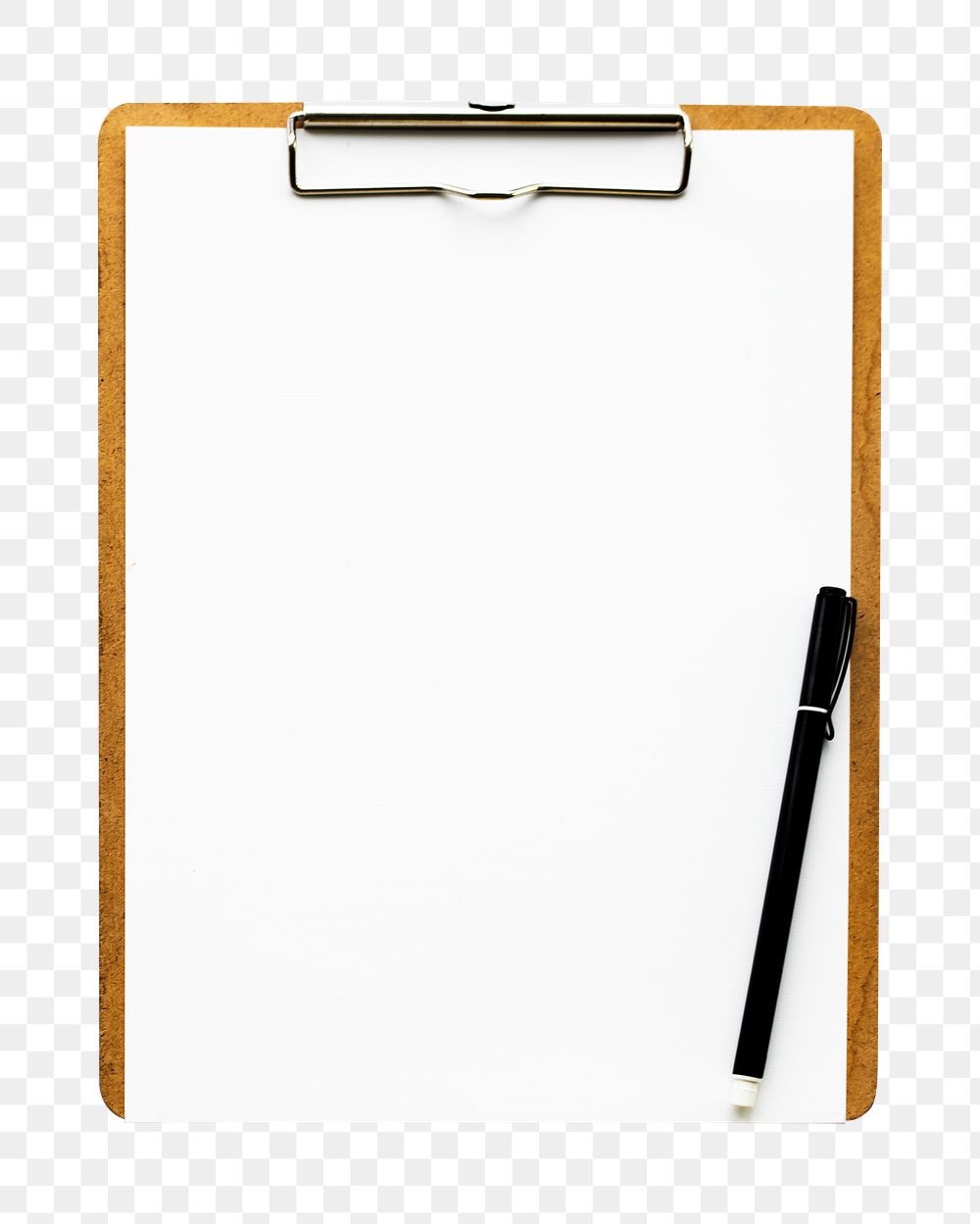 PNG paper clipboard, collage element, transparent background