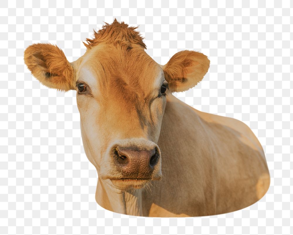 Dairy cattle png sticker, transparent background
