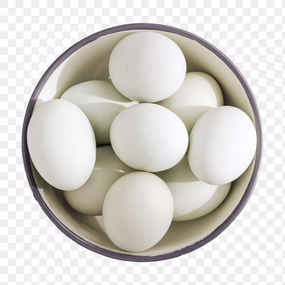 White eggs png, transparent background