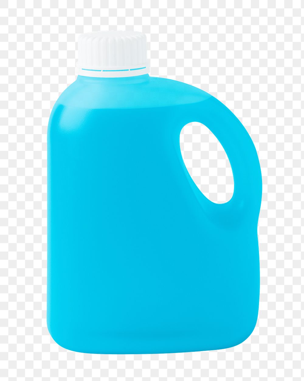 Blue gallon png container sticker, transparent background