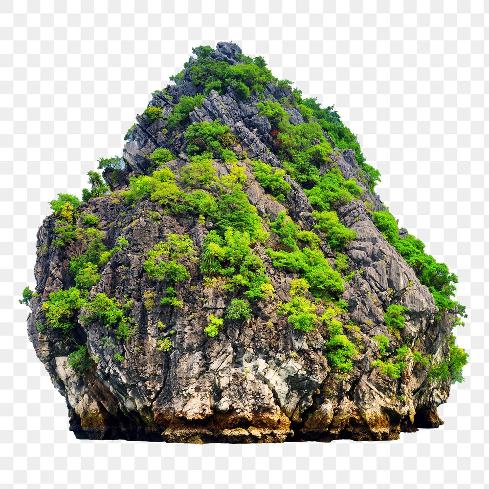 Small island png sticker, transparent background