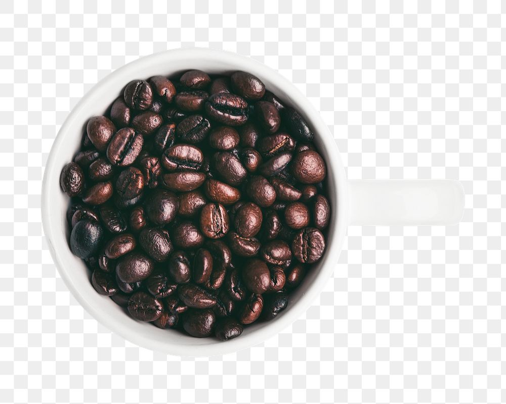 Coffee beans png sticker, transparent background