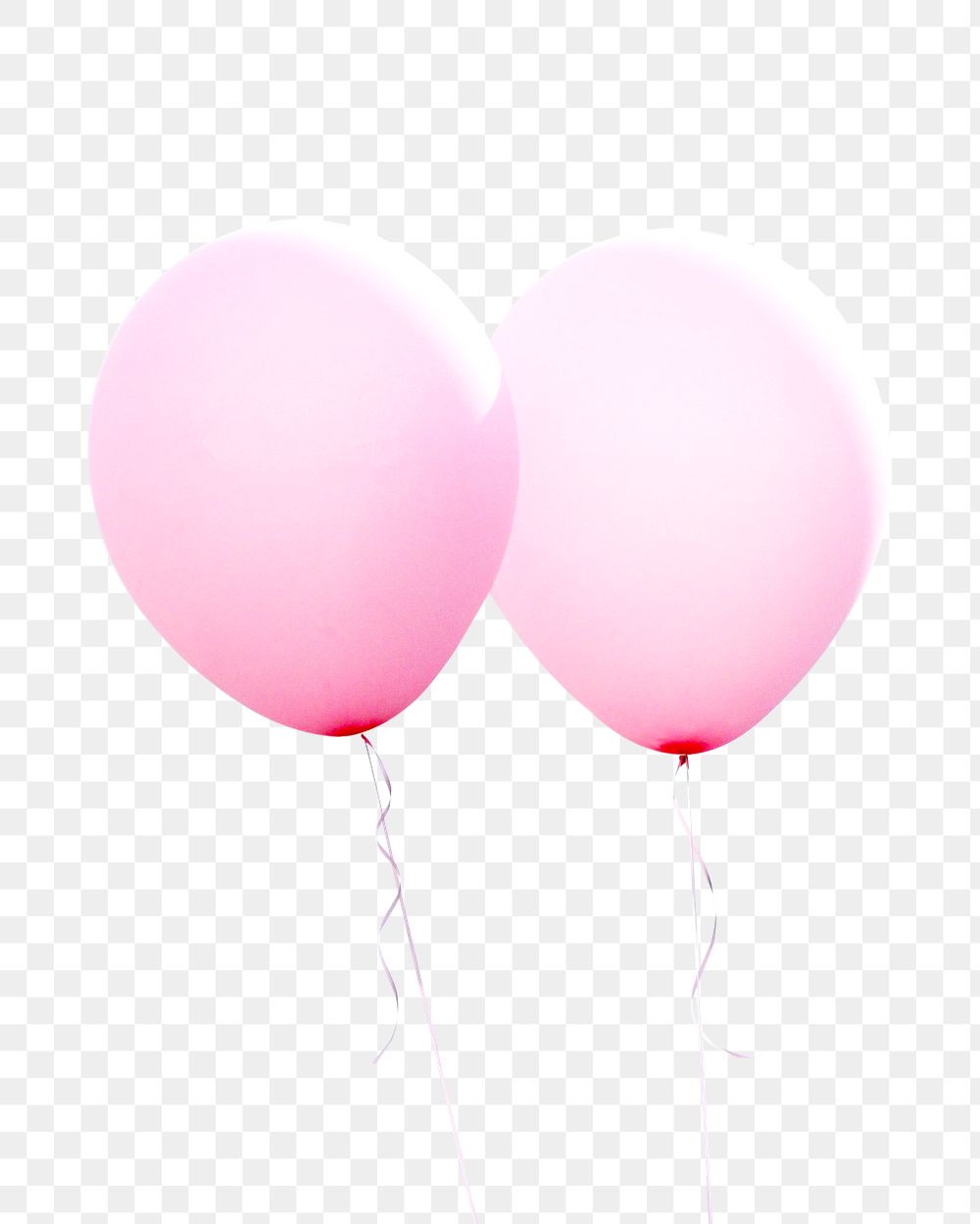 Pink balloon png, transparent background