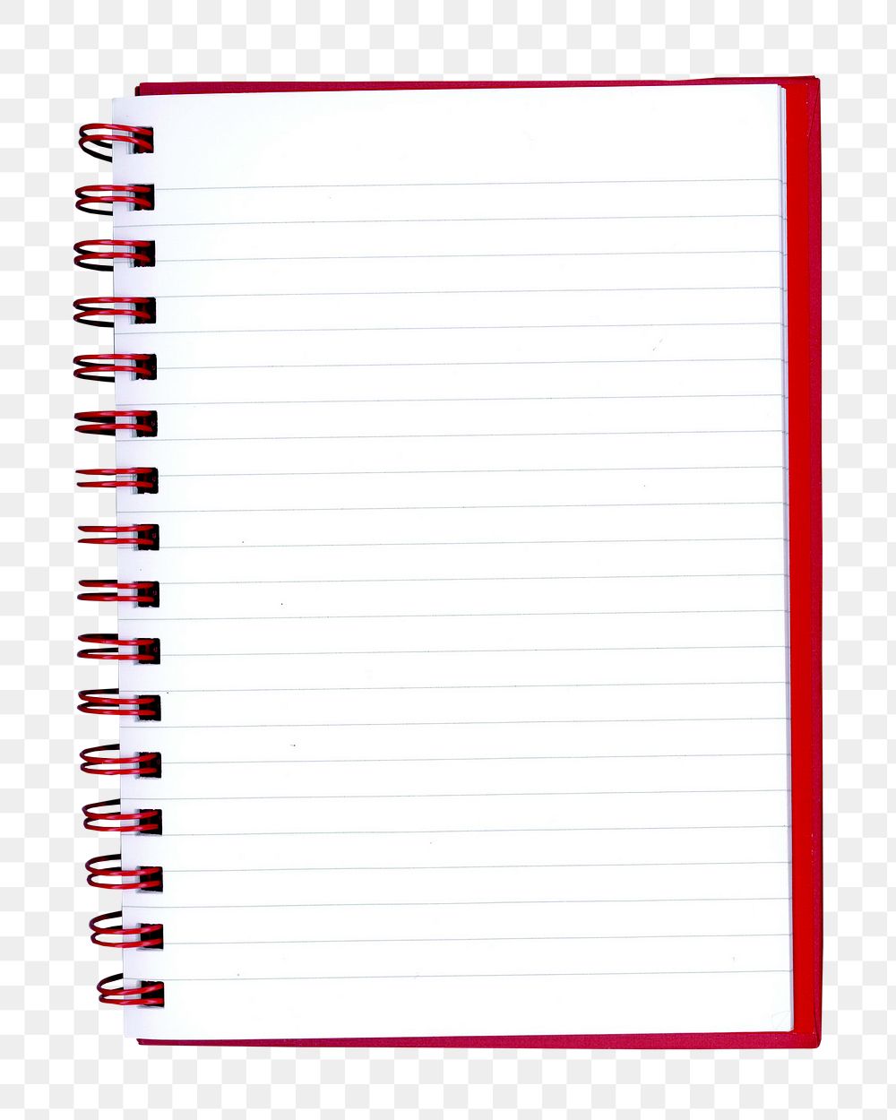 Plain notebook png, transparent background
