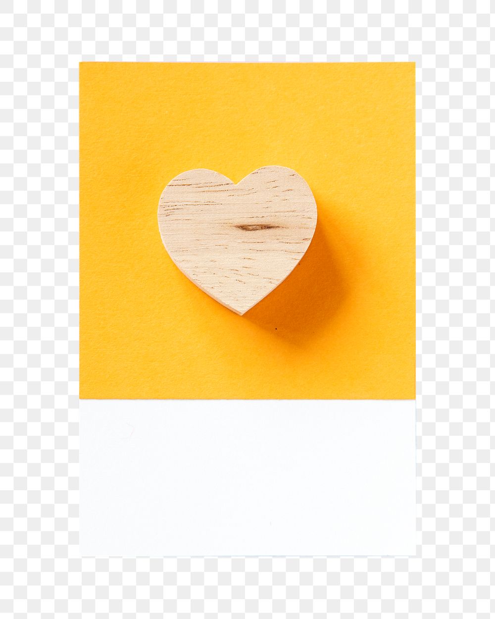 Wooden heart shape png, transparent background