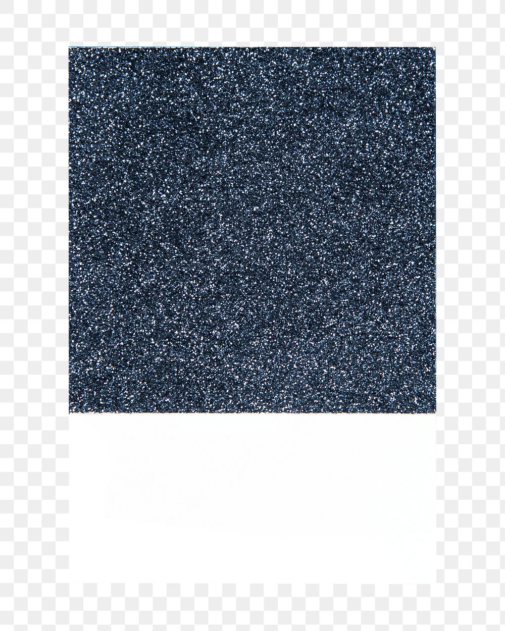 Blue glittered paper png, transparent background