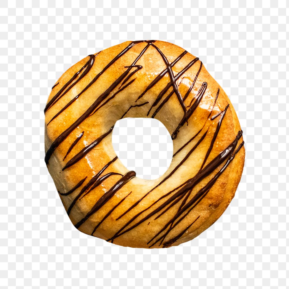 Donut png dessert sticker, transparent background
