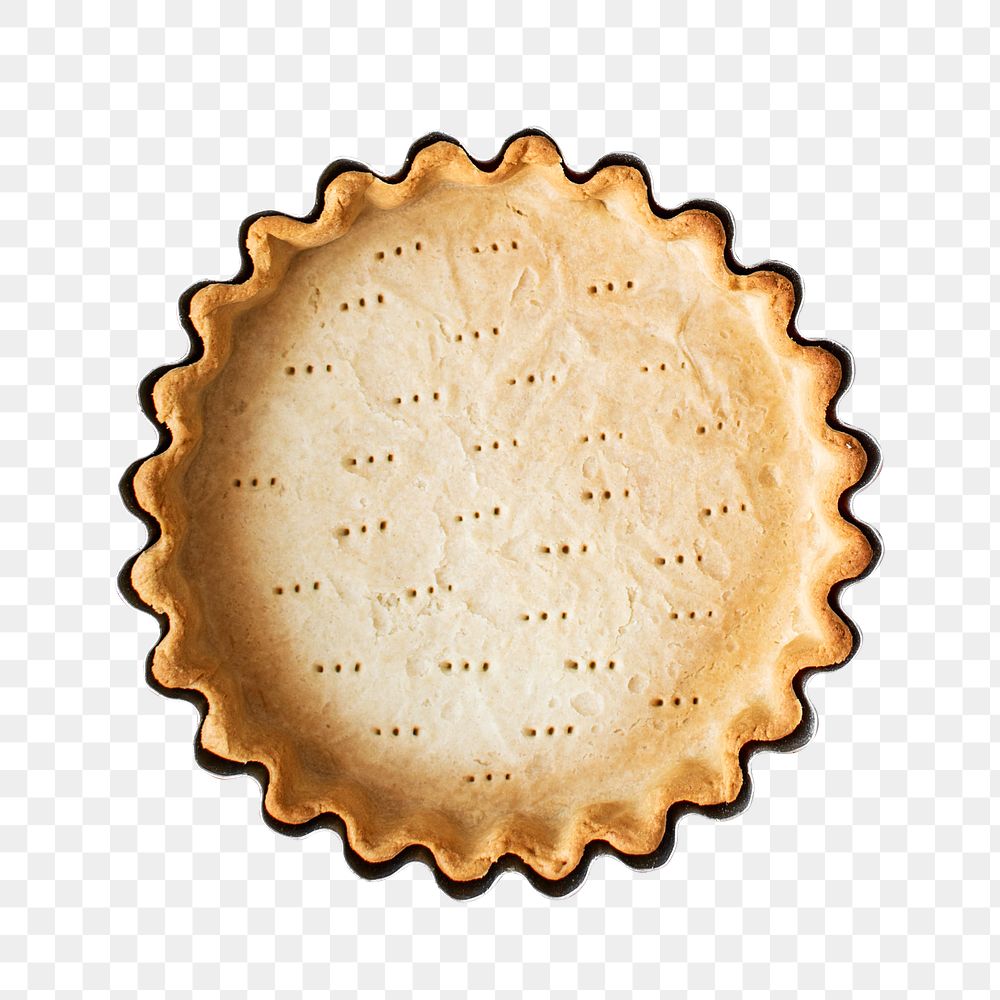 Homemade pie crust png sticker, transparent background