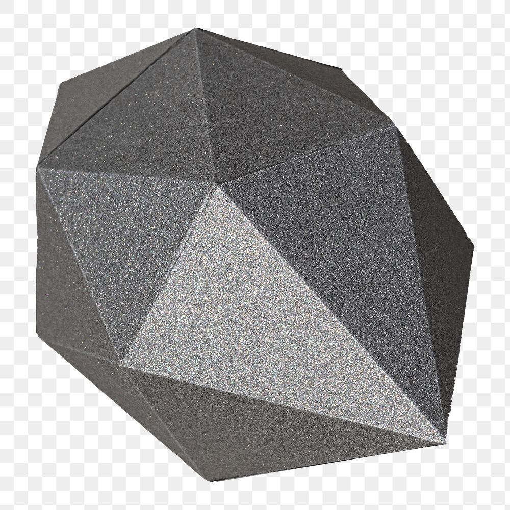 Png 3D octahedral polyhedron , transparent background