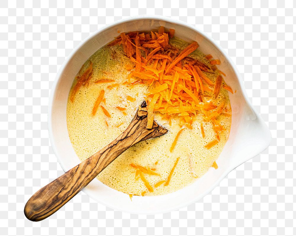 Png carrot cake recipe, transparent background
