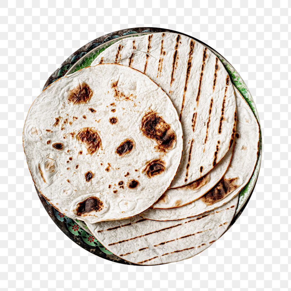  Fresh tortilla png sticker, transparent background