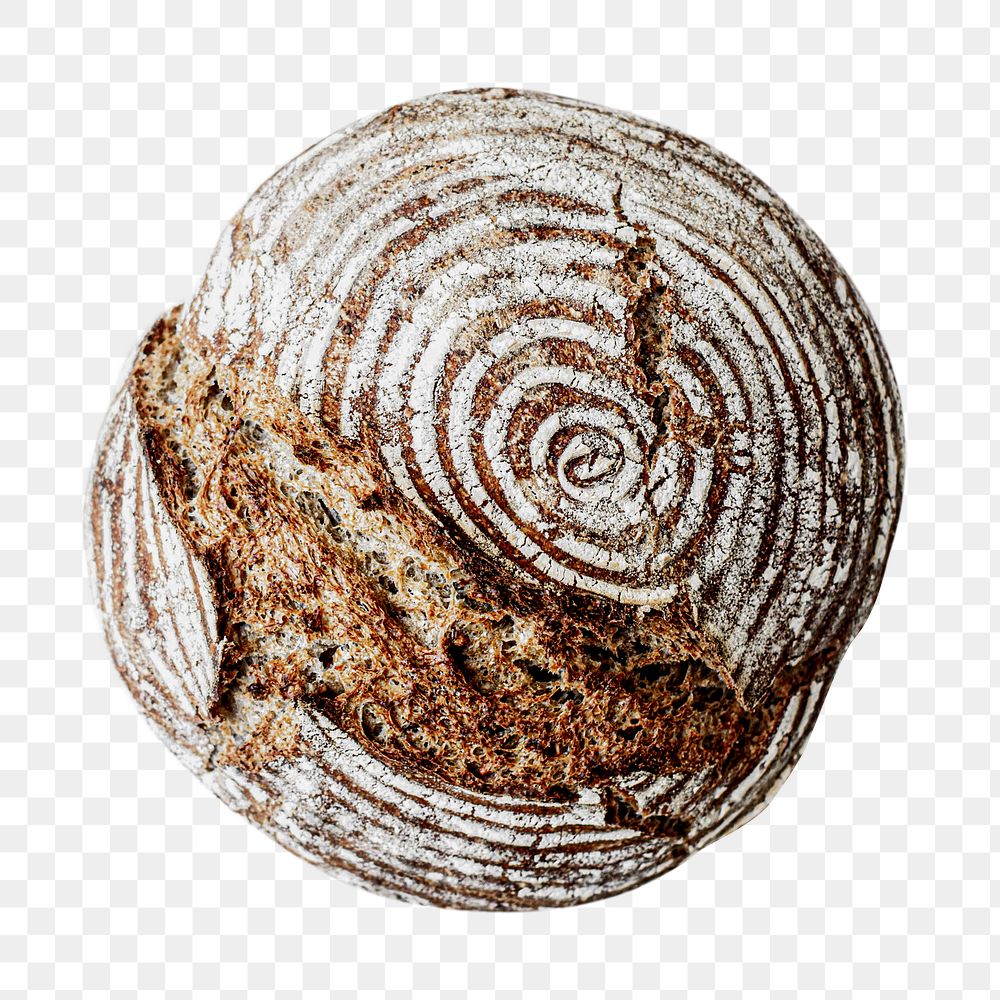 Bread loaf png sticker, transparent background