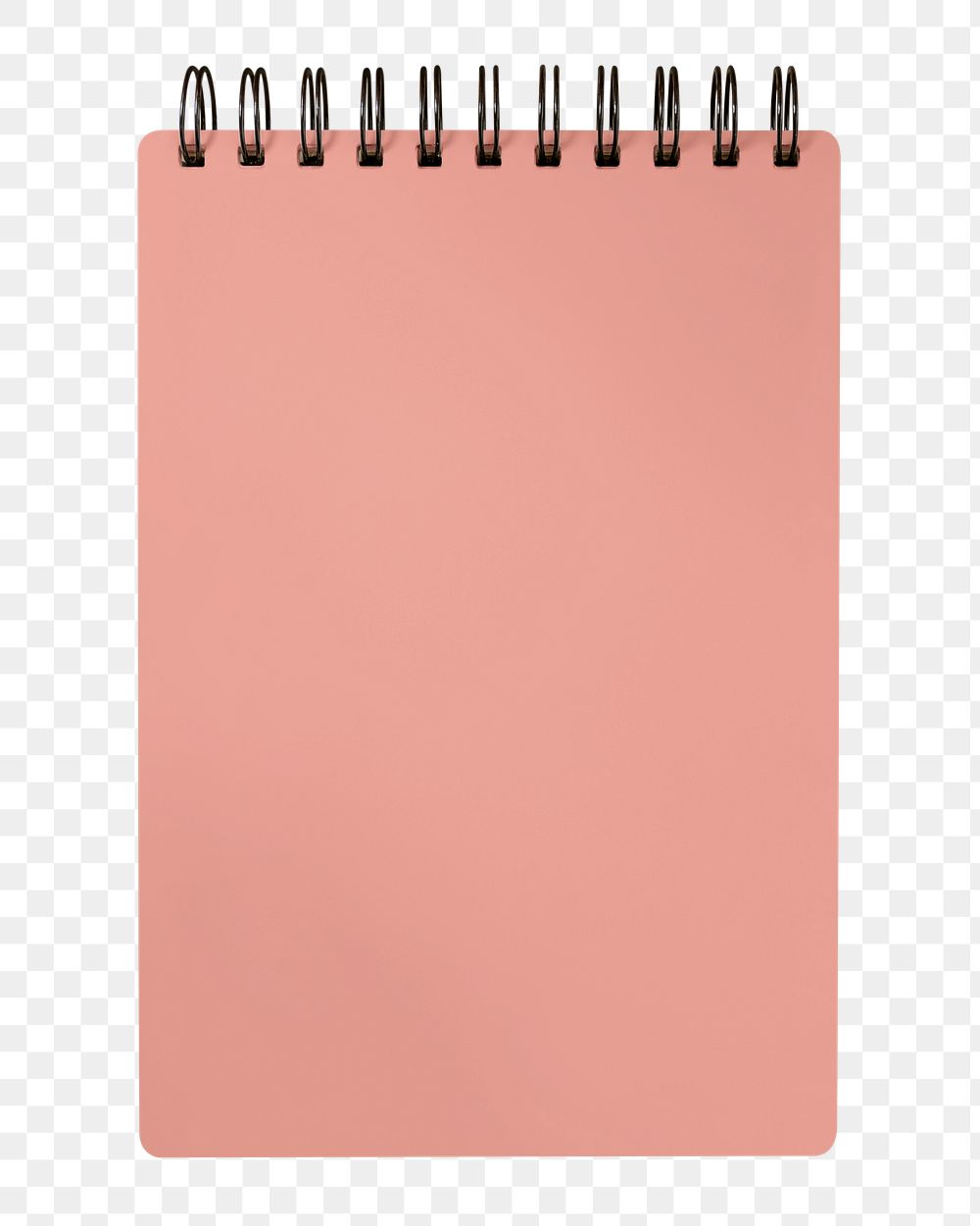 PNG pink ring binder notebook sticker, transparent background