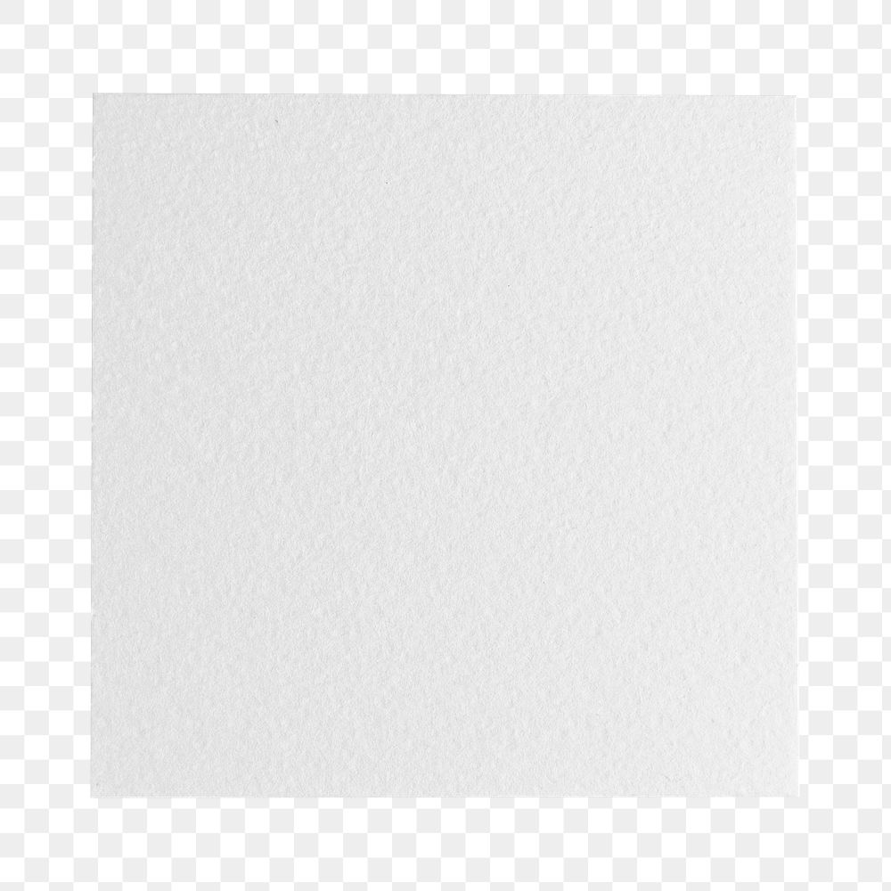 White notepaper png sticker, transparent background