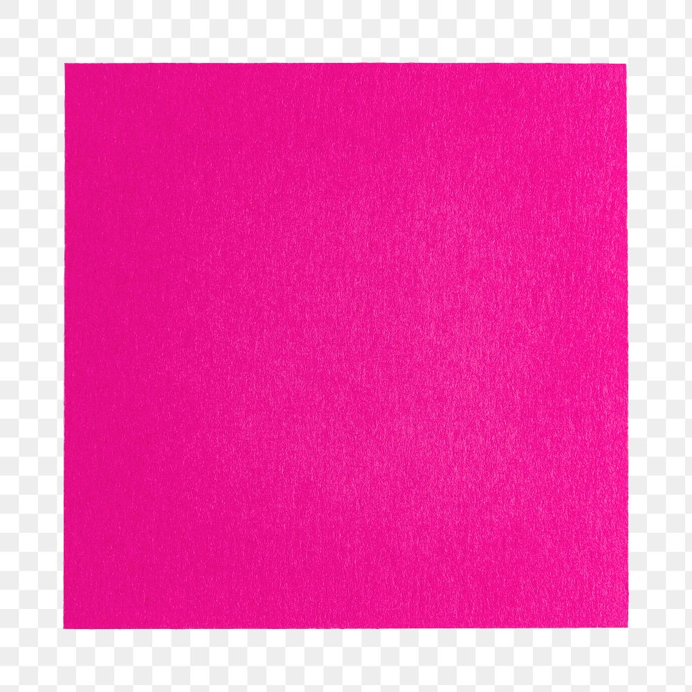 Pink sticky note png sticker, transparent background