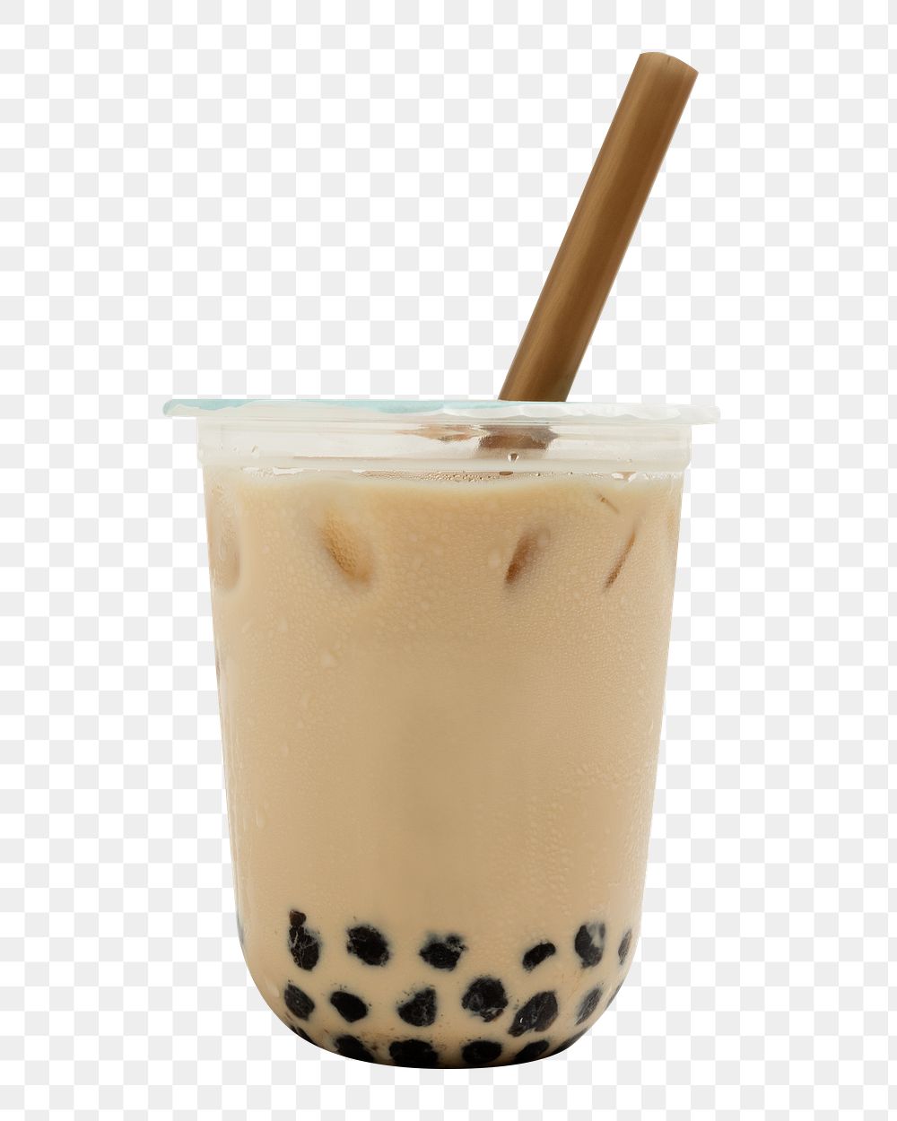 Bubble milk tea png, transparent background