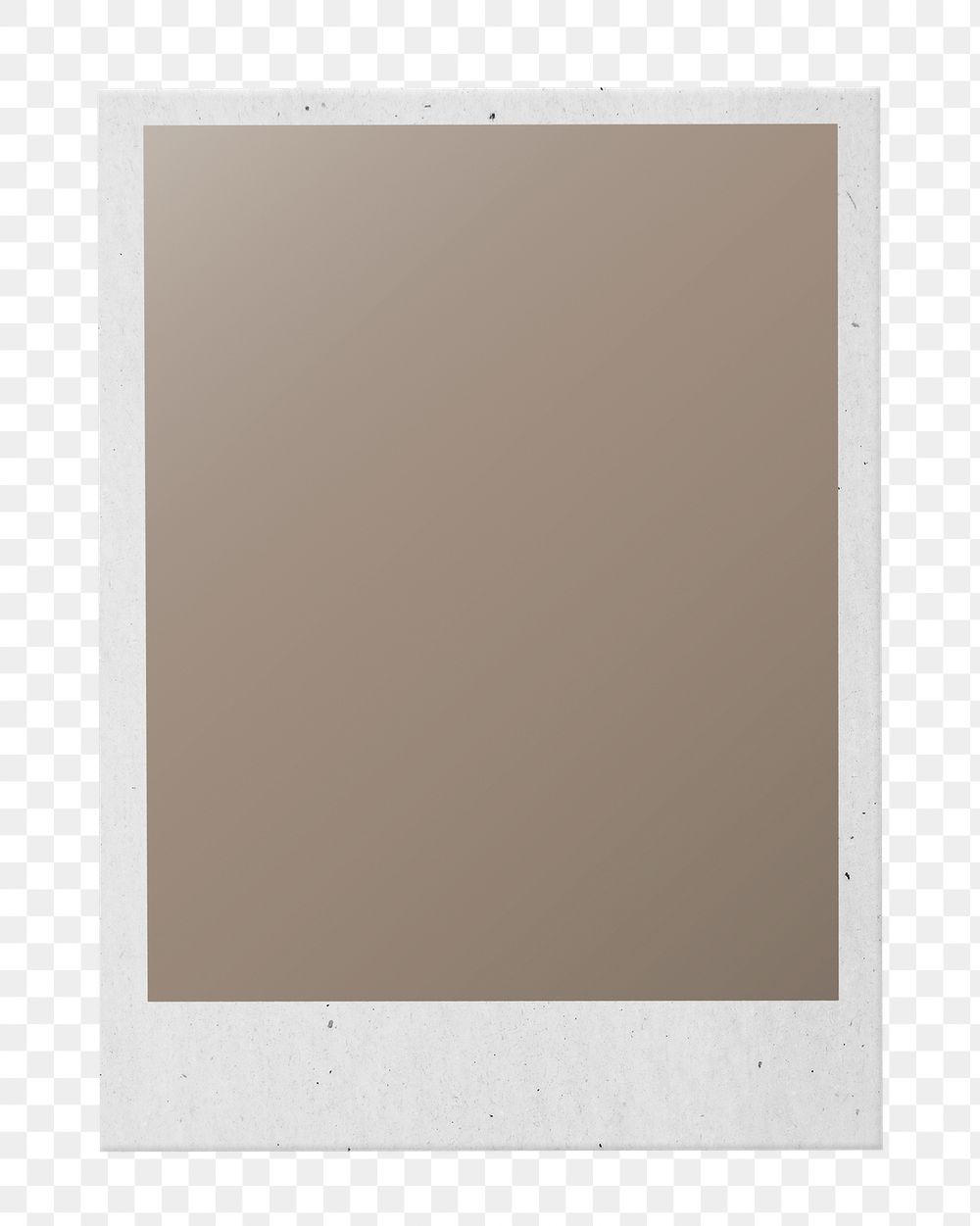 PNG instant film frame sticker, transparent background